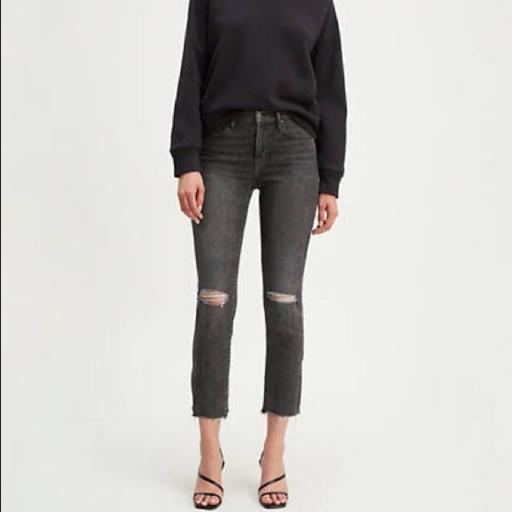 Levi’s 724 high rise straight crop jeans